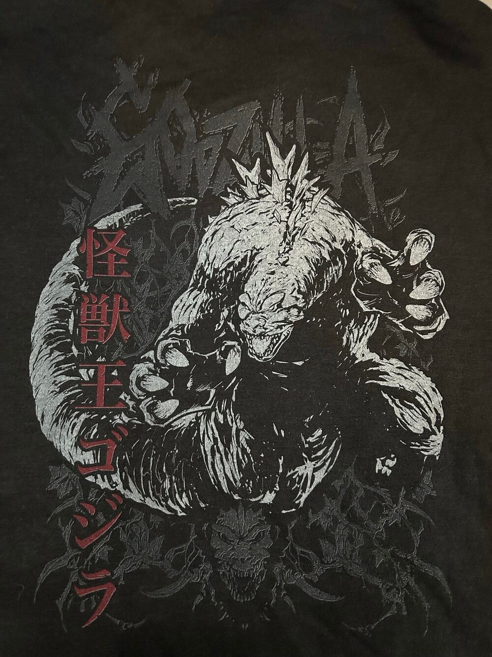 GODZILLA Graphic Hoodie NEW Gray Long Sleeve Size XL